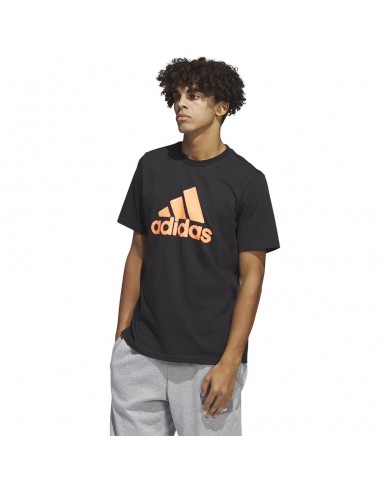 Adidas Î‘Î½Î´ÏÎ¹ÎºÏŒ T-shirt ÎœÎ±ÏÏÎ¿ Î¼Îµ Î£Ï„Î¬Î¼Ï€Î± HS2513